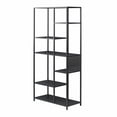 thumbnail image 6 of RealRooms Shadwick Metal Bookcase Room Divider, Black, 6 of 9