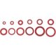 thumbnail image 3 of 600 Pcs Red Steel Paper Fiber Flat Washer Kit Insulation Gasket, 3 of 5