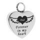 thumbnail image 4 of Colgante de joyería de cremación de corazón de acero inoxidable, recuerdo de mascota, de conmemorativa jinwen  Heart Memorial Pet Pendant, 4 of 8