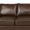 thumbnail image 4 of Noble House Carey Faux Leather 3 Seater Sofa, Dark Brown, 4 of 9