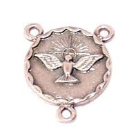 Holy Spirit Center - Pewter Rosary triangle (2cm - 0.8 inches)