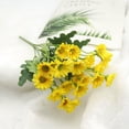 thumbnail image 3 of Artificial Chamomile Silk Flower Bouquet for Wedding, Home, and Office Décor – Long Stem Fake Flowers with Chrysanthemum and Orchid for Vases, Centerpieces, and Arrangements, 3 of 8