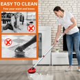 thumbnail image 4 of Fatmass Spin Mop Replace Head Base + Scrub Mop Brush Compatible With O Cedar 2 Tank Rinseclean 1 Mop Scrubber Brush And Mop Base Combo Set Great For Kitchen Deck Bathroom And Shower Floor Scrubber, 4 of 5