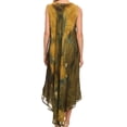 thumbnail image 2 of Sakkas Starlight Caftan Tank Dress / Cover Up - Army Green - One Size, 2 of 5