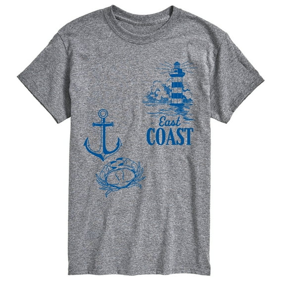 Instant Message - East Coast - Men's Short Sleeve Graphic T-Shirt
