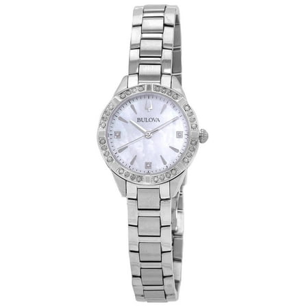 Bulova Sutton Women's Diamond Stainless Steel Quartz Watch 96R253