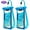 2pcs Blue Case, variant on FONKEN Full View Waterproof Case for Phone Underwater Snow Rainforest Transparent Dry Bag Swimming Pouch Big Mobile Phone Covers