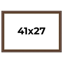 41x27 Copper and Brown Real Wood Picture Frame Width 2 inches | Interior Frame Depth 0.5 inches |