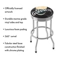 thumbnail image 3 of Guinness Chrome Ribbed Bar Stool, 3 of 9