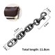 thumbnail image 2 of 2 piezas de extensores de correa de bolso, cadena extensora de bolso para bolso de hombro, extensor de correa de cadena de metal, accesorio extensor de bolso de repuesto, 2 of 5