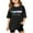 Black, variant on Fshinging Girls Casual T Shirts Fashion Tops Short Sleeve Basic Loose Fit Tunic Tops Size 11-12