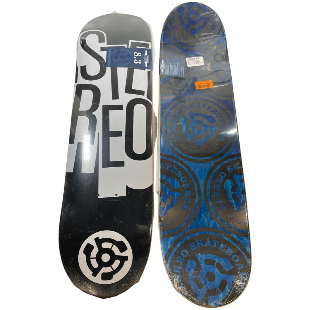 Stereo Skateboards Stacked Skateboard Deck 8.3 - Black - Walmart.com
