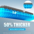 thumbnail image 2 of Gel Seat Cushion for Long Sitting - Extra Thick Soft Large Gel Cushion, Pressure Relief Cushion for Office Chair Gel Pad for Car, 2 of 7
