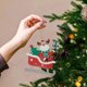thumbnail image 4 of Mini Árbol de Navidad Colgante Ganfancp Muñeco de Nieve Madera Decoración, 4 of 6