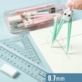 thumbnail image 2 of Plastic Compass Set With Rulers Protractors for Technical Sketching Geometry, 2 of 11
