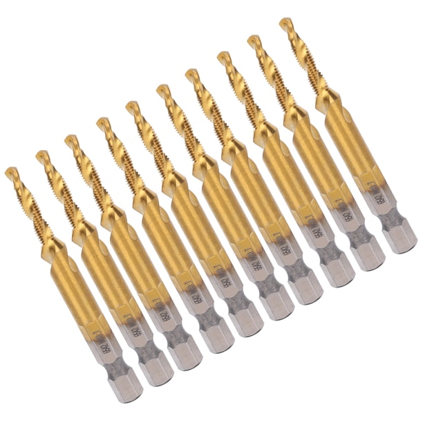 Macho de roscar, 10 piezas M4 HSS Broca de roscar Herramienta manual Funcionalidad de alta precisión