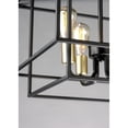 thumbnail image 2 of Maxim 10247BKSBR Liner 4 Light Pendant Ceiling Light, Black & Satin Brass, 2 of 5