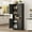 With 1 black ash, variant on 70 Inch Tall Kitchen Pantry Cabinet, Freestanding Storage Cabinet Pantry Cabinet,70" Tall Kitchen Pantry Cabinet with Doors and Adjustable Shelves, Freestanding Cupboard, Tall Storage Cabinet