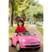 Best Ride On Cars Fiat 500 12V Pink