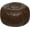 Deep Coffee (No Stuffing), variant on Unstuffed Moroccan Storage Pouf Foot Stool Ottoman Seat Handmade Faux Leather Bean Bag Floor Chair Foot Rest for Living Room, Bedroom or Balcony (Brown & Khaki)