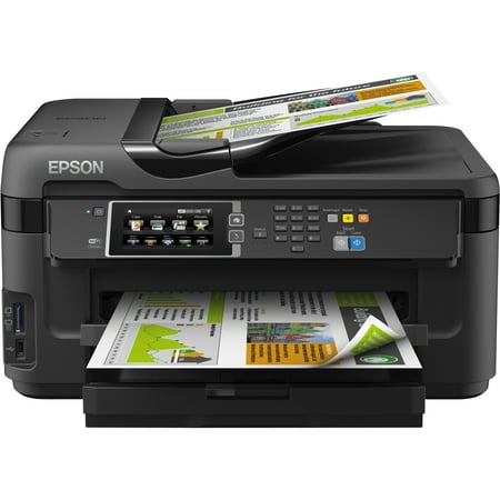 Epson WorkForce WF-7610 Inkjet Multifunction Printer - Refurbished - Color - Plain Paper Print - Desktop - Copier/Fax/Printer/Scanner - 18 ppm Mono/10 ppm Color Print (ISO) - 4800 x 2400 dpi