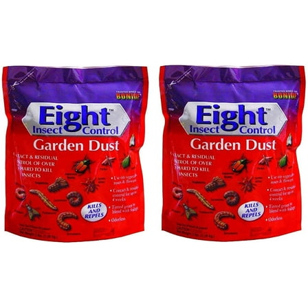 Bonide 78630 Eight Insect Control Garden Dust Pest Control, 3-Pounds, 2 Pack