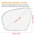 thumbnail image 3 of Unique Bargains Car Mirror Glass with Backing Plate Driver Side LH for Land Rover Range Rover Evoque, 3 of 6