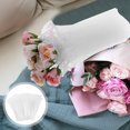 thumbnail image 1 of BESTYASH White Floral Mesh Wrap for Bouquets with Corrugated Edge and Semitransparent Finish for Decor, 1 of 8