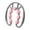 Gray and Pink, variant on Runquan Hand Held Muscle Roller for Legs 7 Wheels Manual for Calf Golfer Elbow Waist