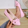thumbnail image 6 of Women’s Summer Bow Moccasins Plus Size Lightweight Comfortable Slip On Soft Sole Casual Flats Pink 9, 6 of 9