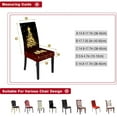 thumbnail image 5 of Set of 6 Christmas Dining Chair Slipcovers Stretch Parsons Chair Covers Christmas Tree Printed Christmas Decoration Removable Washable Furniture Chair Covers Protector for Kitchen Home Hotel, 5 of 6