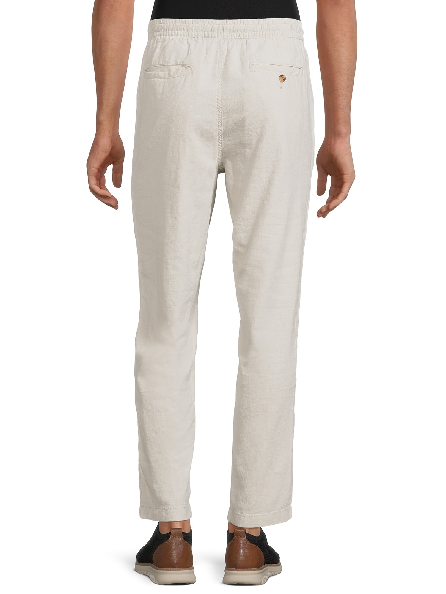George Mens Linen Blend Pants  Walmartcom