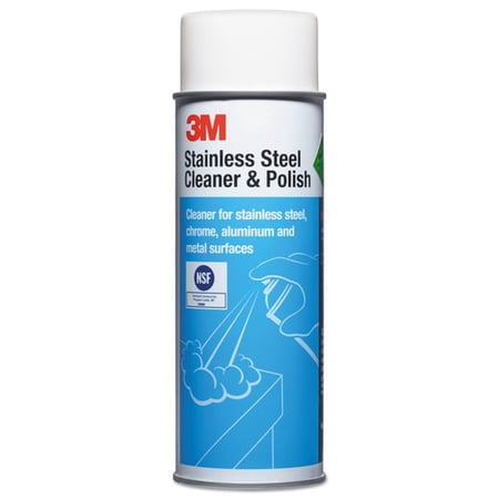 Stainless Steel Cleaner and Polish Lime Scent, Foam, 21 oz Aerosol Spray, 12/Carton
