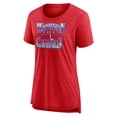 thumbnail image 2 of Women's Red Washington Capitals Crash the Net Tri-Blend T-Shirt, 2 of 3
