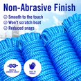 thumbnail image 4 of Dock Lines Boat Ropes for Docking 3/8" Line Braided Mooring Marine Rope 15FT Nylon Rope Boat Dock Lines for Docking Boat Lines Boating Rope Braided 15' Feet with Loop Blue 4 Pack, 4 of 5