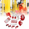 thumbnail image 4 of Kit De Etiquetado De Bloqueo Eléctrico, Juego De Candados De Seguridad Fuertes De Alta Resistencia, Práctico Y Confiable Con Bolsa De Almacenamiento Para Uso Industrial, 4 of 8