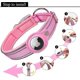 thumbnail image 4 of Padded dog collar suitable for certain brands, reflective design for small, medium, large dogs with integrated air tag, [pink - size L] bett, 4 of 5