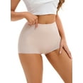 thumbnail image 4 of INSPIRE CHIC Women's High-Waisted Underwear Briefs Tummy Control Butt Lifter Control Panties M Beige, 4 of 5