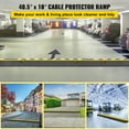 thumbnail image 2 of KFFKFF 5-Pack Rubber Cable Protector, Two-Channel Design, Robust 66,000 lbs Load Bearing, Wire & Hose Safety Ramp for Driveways (2-Channel, 5 Packs-66,000 lbs), 2 of 9