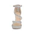 thumbnail image 6 of BLISSFUL STEP Women Glitter Platform Strappy Stiletto Heel Sandals, 6 of 6