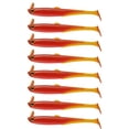 thumbnail image 3 of Swimbait Fishing Lures, 8-Count 3 Inch Red Soft Paddle Tail Swimbait, Pvc Soft Plastic Bass Lures, Slow Sinking Soft Bait for Bass Fishing, Weedless Saltwater Resistant Fishing, 3 of 7