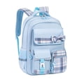 thumbnail image 3 of CUZIBR Girls Kids Backpack Colorful Large Capacity Cute Plaid Bow For Primary Middle School Students Multi-Pocket Bookbag Adjustable Padded Shoulder Straps Casual Daypack, 3 of 5