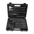 thumbnail image 2 of Electric Hammer Drill Chisel Bit, Hammer Drill Chisel Bit Combination Excellent Penetration Multi Functional 17Pcs with Round Handle for Tile, 2 of 7