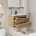 thumbnail image 3 of eclife 30" Wall Mounted Bathroom Vanity with Integrated Sink Top, 3 of 8