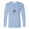 thumbnail image 4 of Generic Men's Trendy Valentines Day T-Shirt Cute Love Heart Graphic Basic Sweater Funny Crew Neck Muscle Pullover Tops, 4 of 4