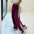 thumbnail image 6 of REORIAFEE Wide Leg Sweatpants Women Extra Large Patchwork Print Palazzo Pants Scrunch Butt Lift Tie Knot Casual Pants Lightweight Baggy Stretchy Trousers 2024 Trending Fashion Clothing, 6 of 6