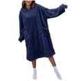 thumbnail image 2 of Kiplyki Fall Home Trends Women's Pajama Fashion Casual Solid Color Long Sleeve Robes, 2 of 8