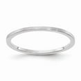 thumbnail image 1 of 10K White Gold 1.2mm Flat Satin Stackable Band - Size 8, 1 of 3