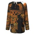 thumbnail image 5 of Costumes d'Halloween pour Femmes 2023 en Liquidation T-Shirt à Col Rond Oversize pour Femmes T T-Shirts à Imprimé d'Halloween T-Shirt à Manches Courtes Blouse Hauts, 5 of 5
