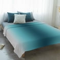 thumbnail image 4 of Turquoise Grey Ombre Blanket Soft Cozy Warm Throw Blanket for Couch, Plush Fuzzy Flannel Fleece Blankets for Sofa, Farmhouse Gradient Minimalist Bed Blankets Lightweight Gifts for Women, 30"x40", 4 of 9